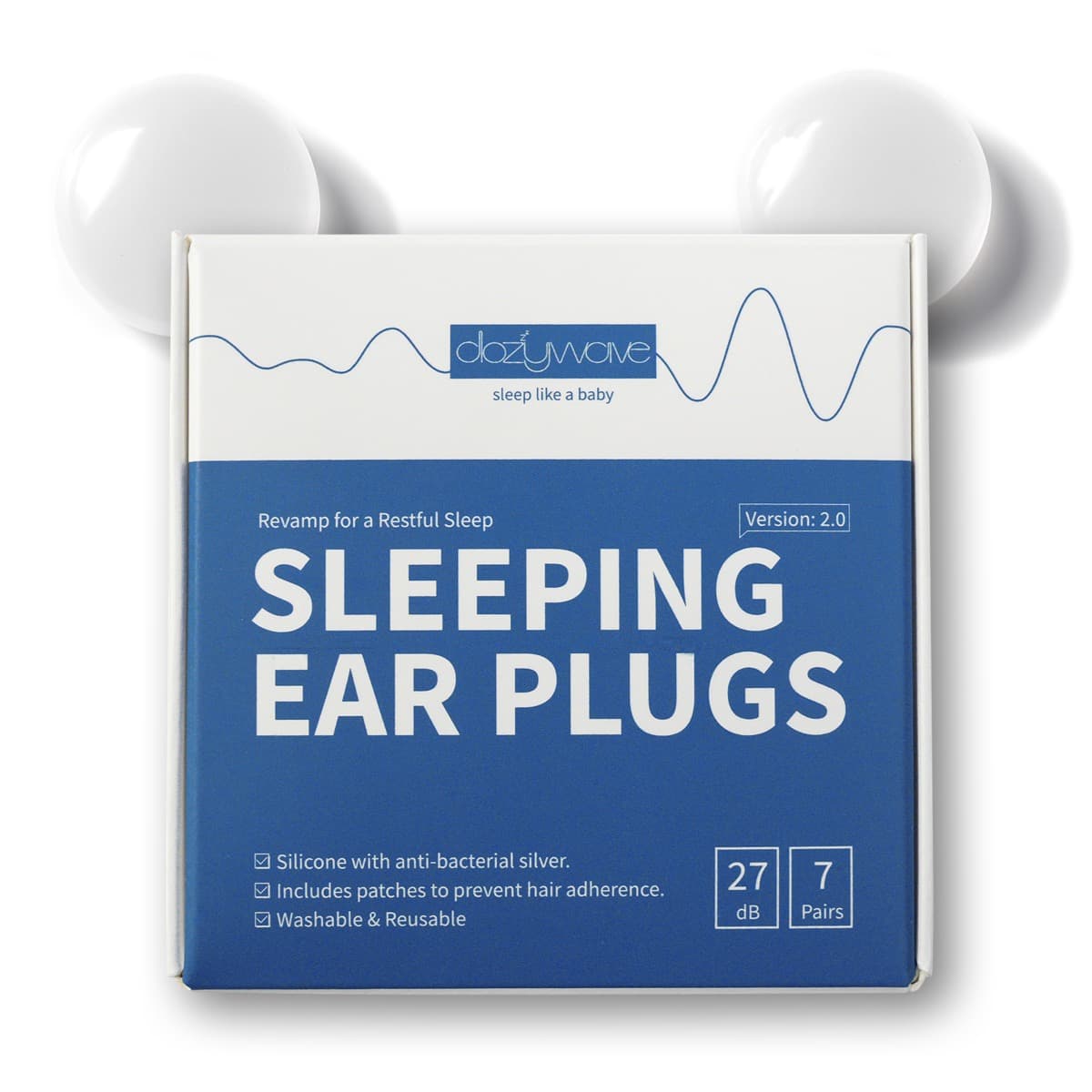 Moldable Silicone Ear Plugs 7-Pair Set